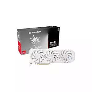 Powercolor RX9060XT 16G-L/OC/WHITE Hellhound Spectral AMD Radeon RX 9060 XT 16GB GDDR6 White Graphics Card