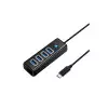 ORICO PW4U-C3 4 PORTS TYPE-C TO USB3.0 HUB (BLACK)-gallery-1