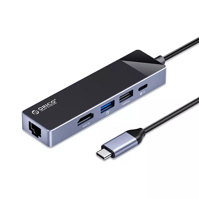 ORICO DM-5R TYPE-C 5 IN 1 MULTIFUNCTION DOCKING STATION-gallery-1