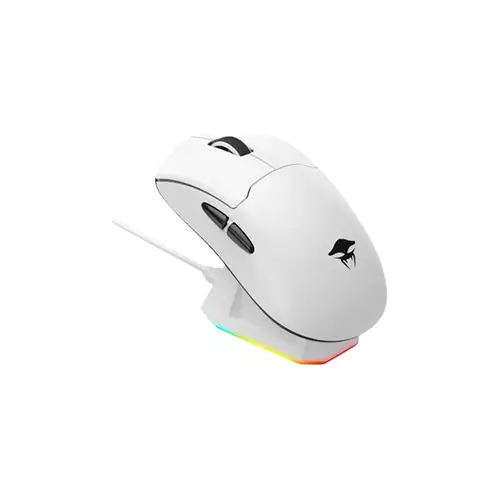 Havit Starblaze-2 H.KRAKEN Tri-mode White Gaming Mouse With RGB Charging Dock-gallery-2