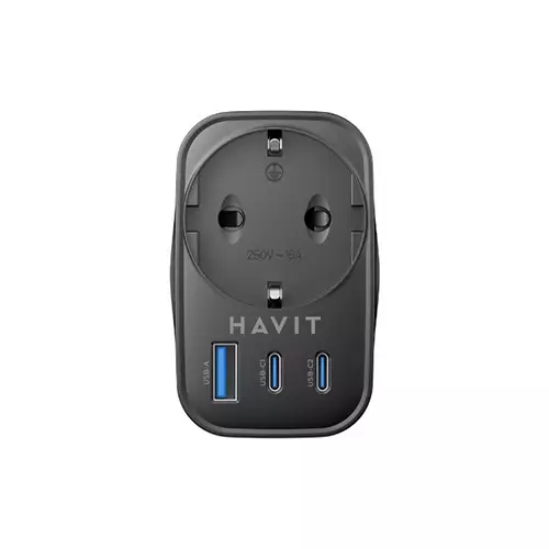 HAVIT UC142 30W 4 IN 1 GaN USB Travel charger with Plug Adapter-gallery-1