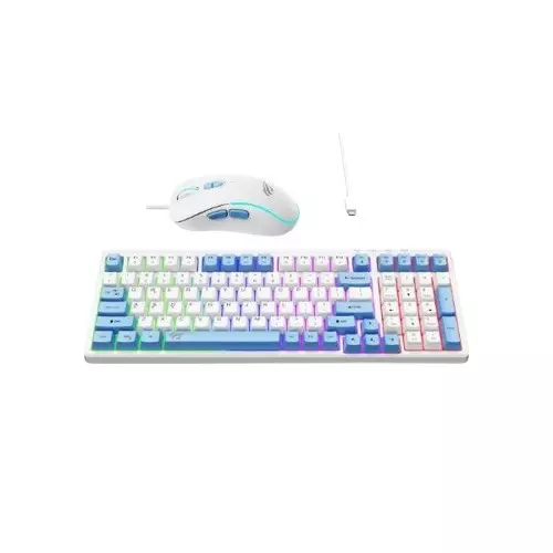 HAVIT KB891CM USB Rainbow Backlit Keyboard & Mouse Combo-gallery-1