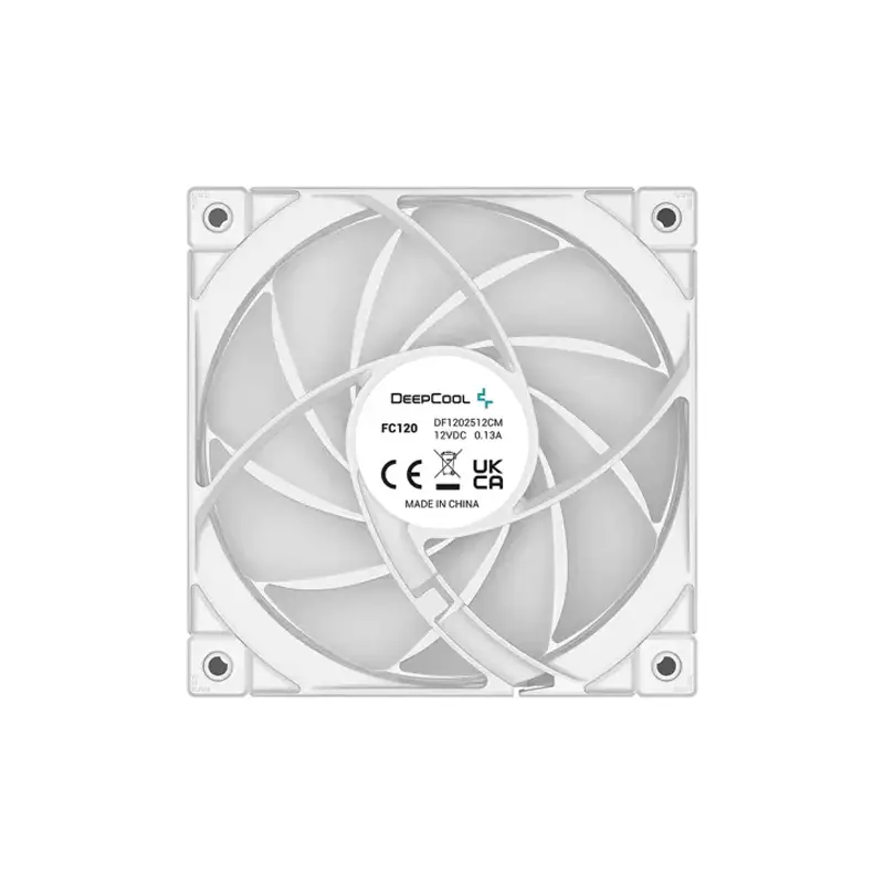DEEPCOOL FC120 3-IN-1 PERFORMANCE 120MM ARGB PWM WHITE CASE FAN-gallery-2