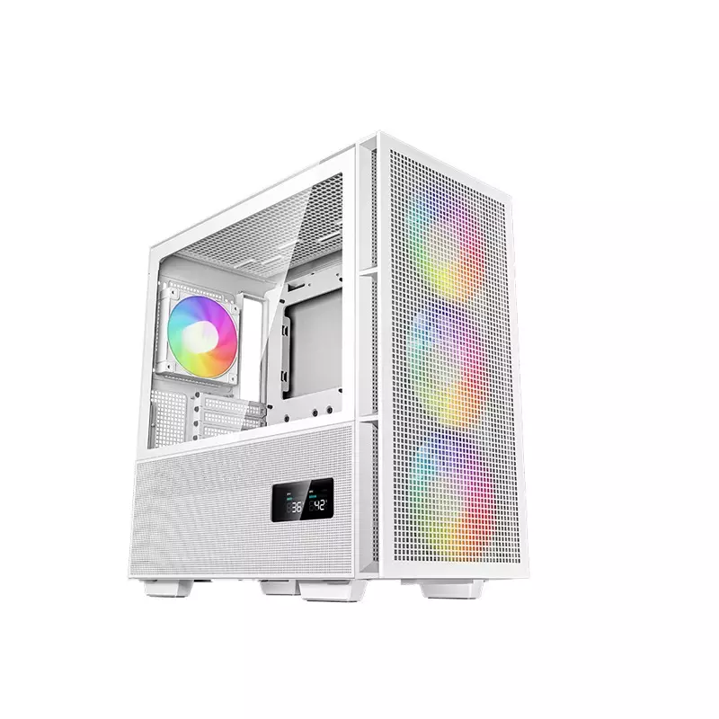 DEEPCOOL CH560 DIGITAL WH MID TOWER MICRO-ATX CASING WHITE