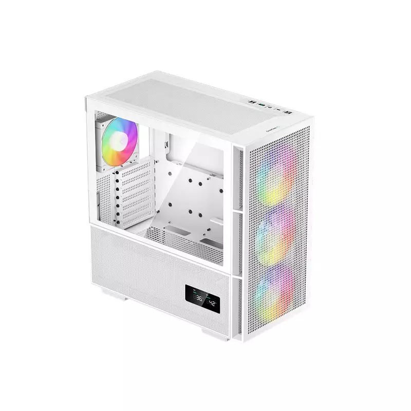 DEEPCOOL CH560 DIGITAL WH MID TOWER MICRO-ATX CASING WHITE-gallery-1