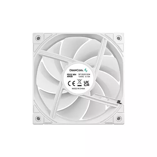 Deepcool FD12 ARGB WH-3 IN 1 120mm Casing Cooling Fan (White)-gallery-3