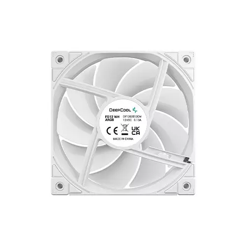 Deepcool FD12 ARGB WH 120mm Casing Cooling Fan (White)-gallery-3