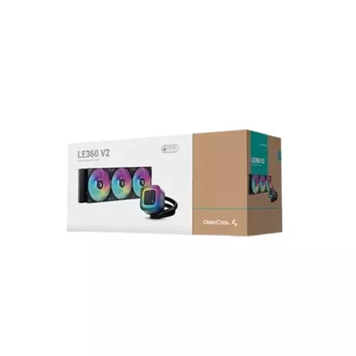 DeepCool LE360 V2 360mm RGB Liquid CPU Cooler Black-gallery-5