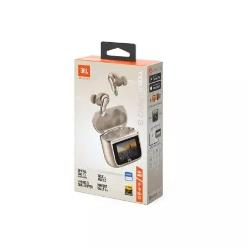 JBL Tour Pro 3 True Wireless Noise Cancelling Earbuds (Latte)-gallery-1