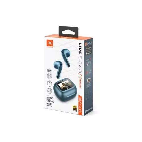 JBL Live Flex 3 Adaptive Noise Cancelling TWS Earbuds (Blue)-gallery-1