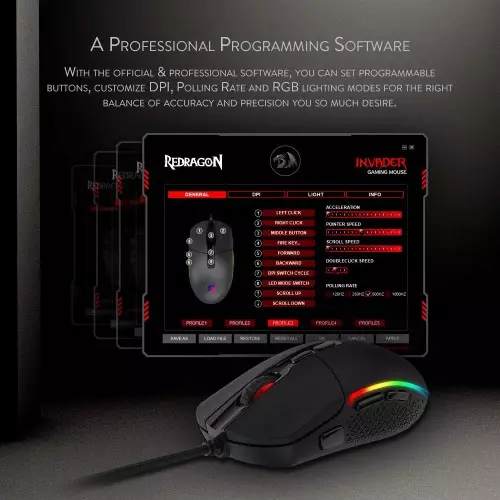 ReDragon Invader M719 Wired Optical Gaming Mouse-gallery-3