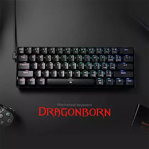 Redragon K630 Dragonborn RGB Gaming Keyboard-gallery-1