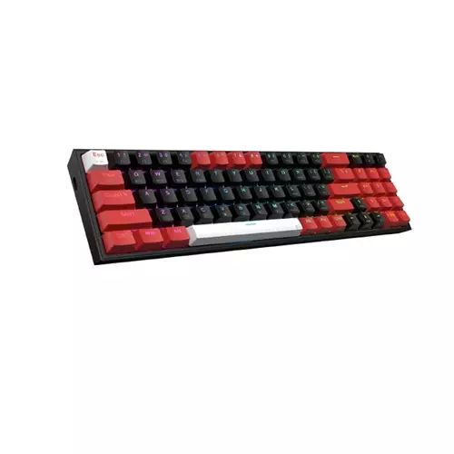 REDRAGON K628 PRO RGB (RED SWITCH) BLACK-RED BLUETOOTH (TRI MODE) GAMING KEYBOARD-gallery-1
