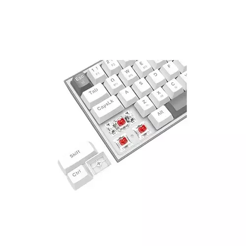 Redragon K705 PRO Tri-Mode rainbow mechanical Gaming keyboard (White Gray)-gallery-6