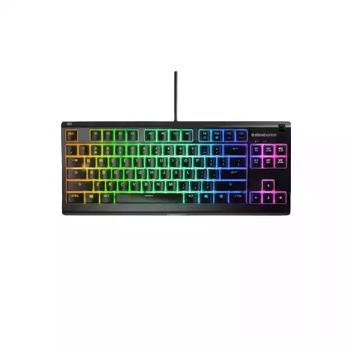 SteelSeries Apex 3 TKL RGB Water Resistant Quiet Tenkeyless Keyboard