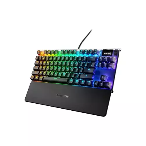 SteelSeries Apex 7 TKL Mechanical Tenkeyless Gaming Keyboard with Smart Display-gallery-1