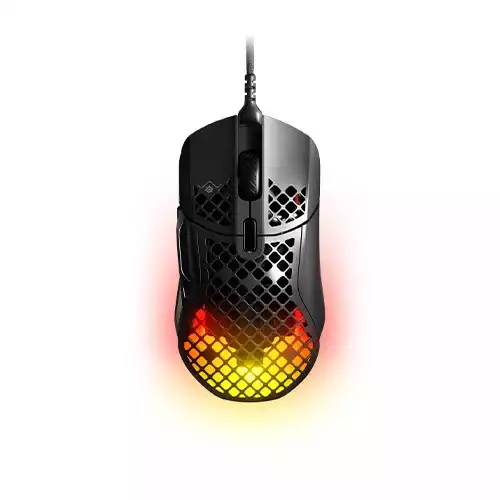 SteelSeries Aerox 5 Wired Holey RGB 18K DPI Ultra-lightweight Water-Resistant Design TrueMove Air Optical Sensor Gaming Mouse