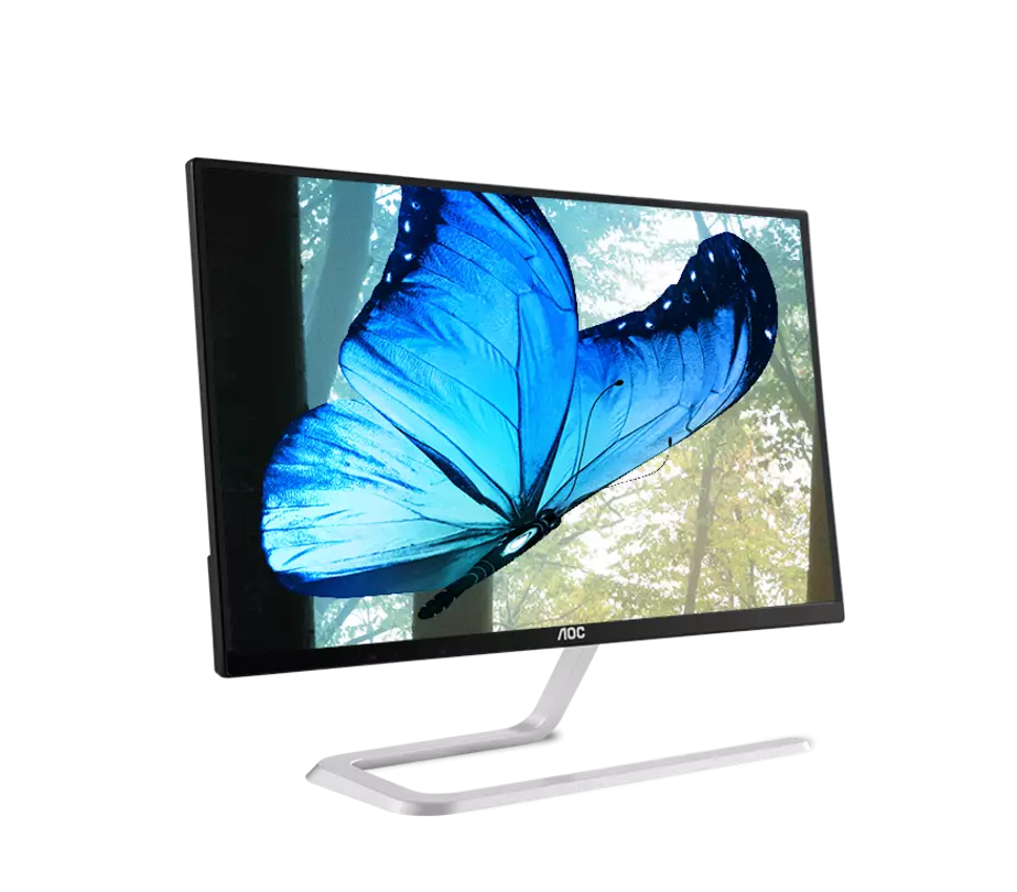 AOC I2281FWH 21.5 Inch Ultra-Slim FrameLess LED IPS Panel Full HD Monitor (WITH HDMI CABLE)