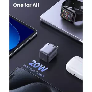 Ugreen CD318 (15328) Nexode 20W USB-C GaN US Fast Charger (White)-gallery-1