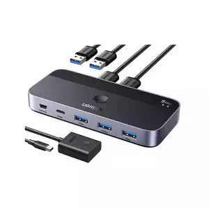 UGREEN CM662 (15705) 2 in 4 USB 3.0 Sharing Switch with Remote