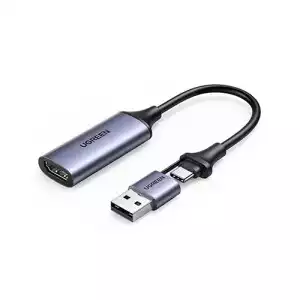 Ugreen CM489 (40189) HDMI Female to USB-C & USB-A Male Video Capture Card