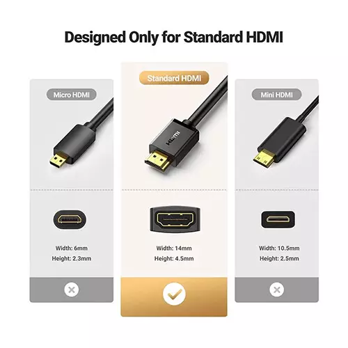 UGREEN HD107 (10142) 2M Male to Female HDMI Cable-gallery-1