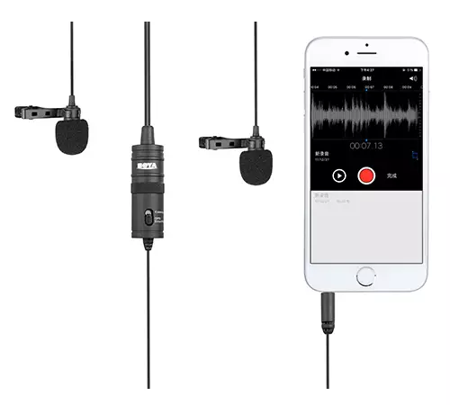 Boya BY-M1DM Dual Omni-directional Lavalier Microphone-gallery-1