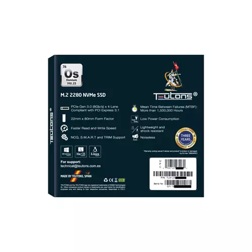 TEUTONS OSMIUM 2280 1TB M.2 NVME SSD-gallery-1