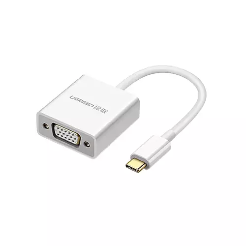 UGREEN CM140-50511 USB-C TO VGA CONVERTER WHITE-gallery-1