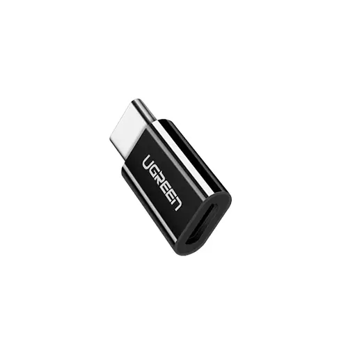 UGREEN US157 USB-C 3.1 MALE TO MICRO USB2.0 FEMALE MINI ADAPTER - BLACK-gallery-1