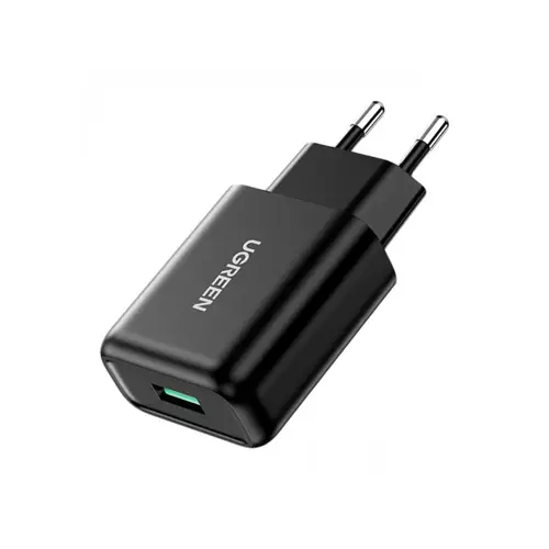 UGREEN CD122 18W QC3.0 USB BLACK WALL CHARGER-gallery-1