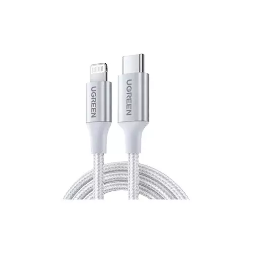 UGREEN US304 1M USB-C to Lightning Charging Silver Data Cable-gallery-2