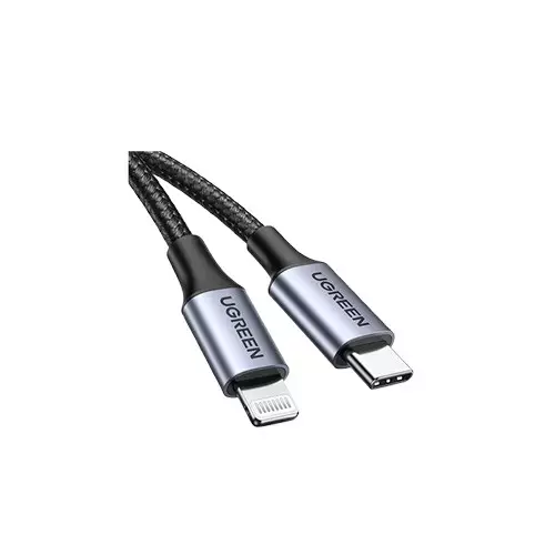 UGREEN US304 1M USB-C to Lightning Charging Black Data Cable-gallery-1