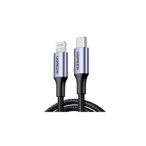UGREEN US304 1M USB-C to Lightning Charging Black Data Cable-gallery-3