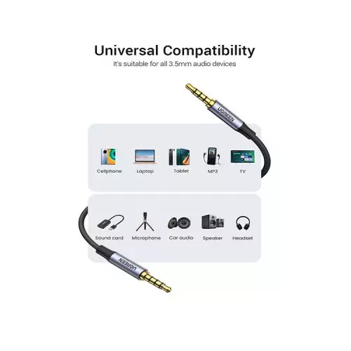 Ugreen AV183 (20785) 3.5mm 4-Pole 3 M Male to Male Audio Cable-gallery-2