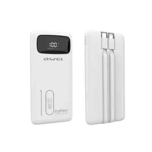 Awei P168K 10000mAh 22.5W Power Bank With Cable-gallery-1