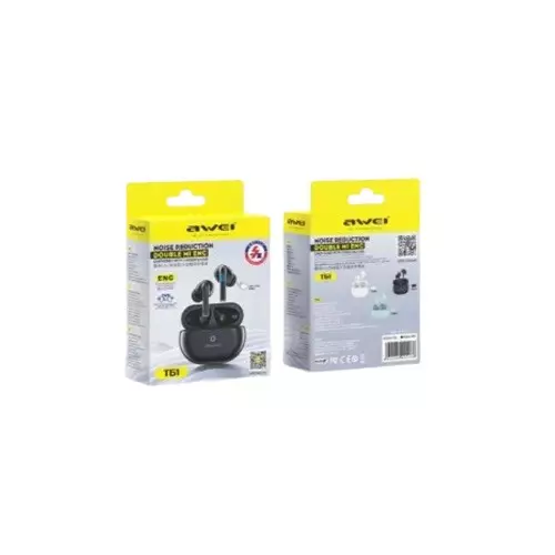 Awei T61 ENC Sport Bluetooth 5.3 4 Mic TWS Earbuds-gallery-3