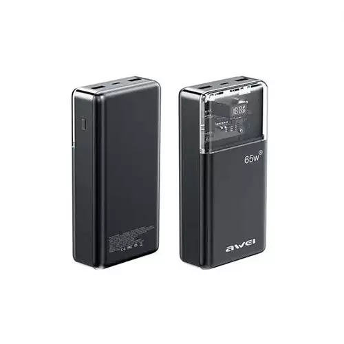 Awei P109K 30000mAh Type C PD 65W Fast Charge Power bank-gallery-1