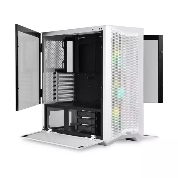 Lian Li LANCOOL II MESH RGB Tempered Glass Mid-Tower Case (White)-gallery-3