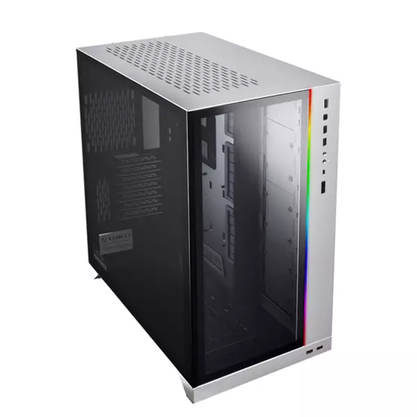 LIAN LI O11 Dynamic XL ROG Tempered Glass Full Tower Gaming Case - Silver