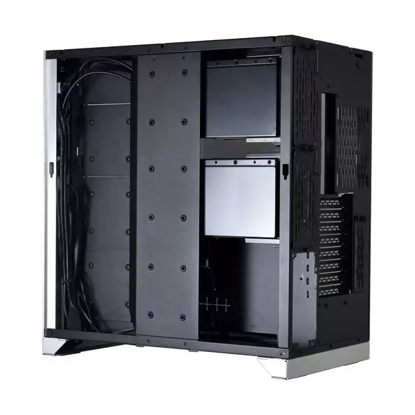 LIAN LI O11 Dynamic XL ROG Tempered Glass Full Tower Gaming Case - Silver-gallery-2