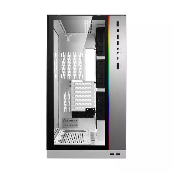LIAN LI O11 Dynamic XL ROG Tempered Glass Full Tower Gaming Case - White-gallery-1