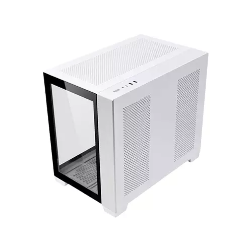 LIAN LI O11D MINI-W DYNAMIC MINI WHITE MID-TOWER GAMING CASE-gallery-2