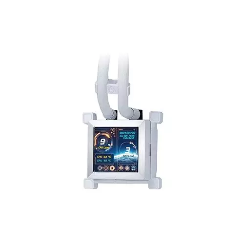 Lian Li HydroShift LCD 360R ARGB LCD Display AIO Liquid CPU Cooler (White)-gallery-2