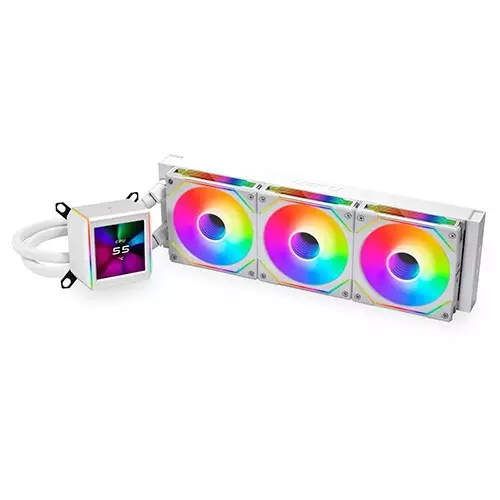 Lian Li Galahad II LCD SL-INF 360mm ARGB AIO Liquid CPU Cooler (White)-gallery-1