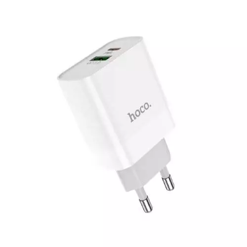 Hoco C80A 20W Dual Port Charger Adapter