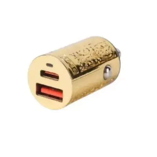 Hoco DZ22 30W Metal Dual Port Mini Car Charger-gallery-2
