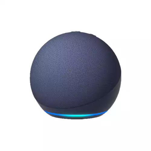 Amazon Echo Dot 5th Gen Clock and Alexa Smart Speaker (Blue)