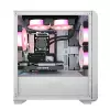 Aigo DarkFlash DLM23 Mini Tower Tempered Glass Micro-ATX Case (White)-gallery-1