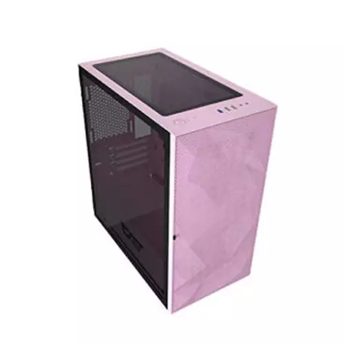 Aigo DarkFlash DLM21 MESH Tower Tempered Glass Micro-ATX Case (White)-gallery-2